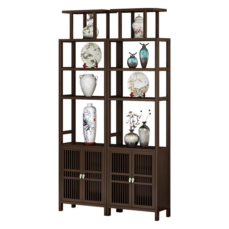 

New Chinese screen partition cabinet Bogu frame living room simple modern offering table household