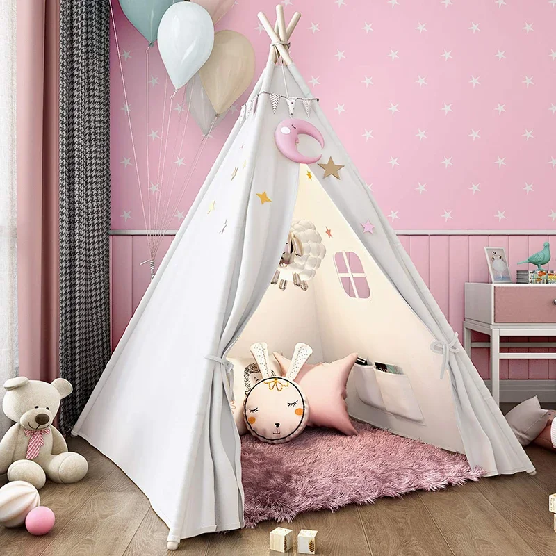 1.8m Teepee Tent for Kids Indoor Outdoor Tipi Child Tent Play House Wigwam for Children Tent House