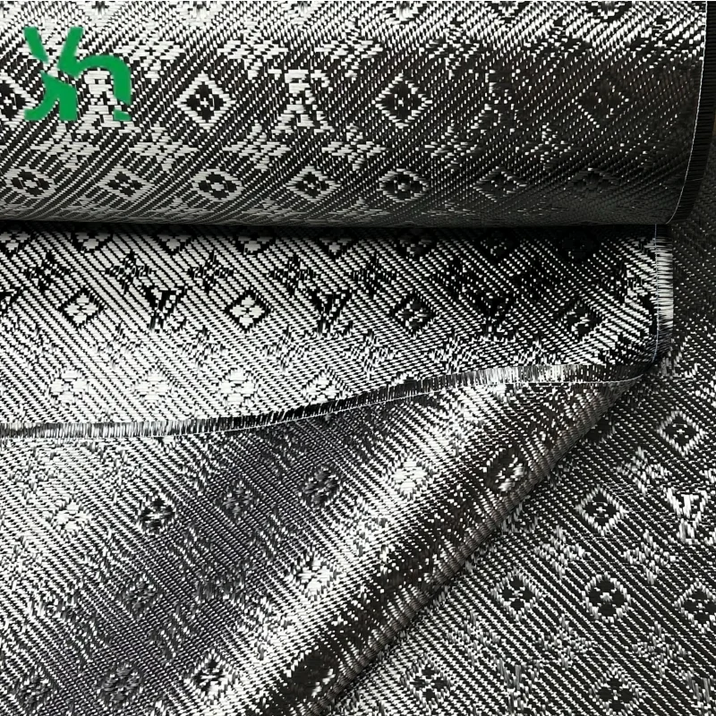 طباعة هندسية فاخرة من ألياف الكربون 3K - لجلد الكمبيوتر المحمول والأثاث والأقمشة المزخرفة DIY