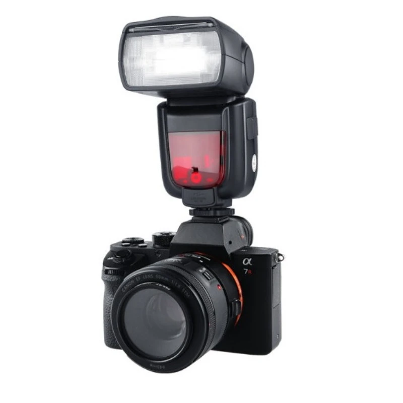 

Hand SLR camera external fill light rotatable top flash