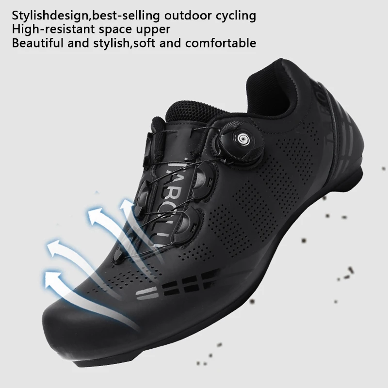 أحذية ركوب الدراجات للرجال سباق الطرق SPD المرابط أحذية رياضية لركوب الدراجات الجبلية MTB أحذية نسائية بدون قفل للتدريب على ركوب الدراجات Sho #3