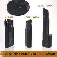 baofeng uv 82 battery for walkie talkie rechargable batterior can charge with Type-C for uv82 baofeng battery Wireless set