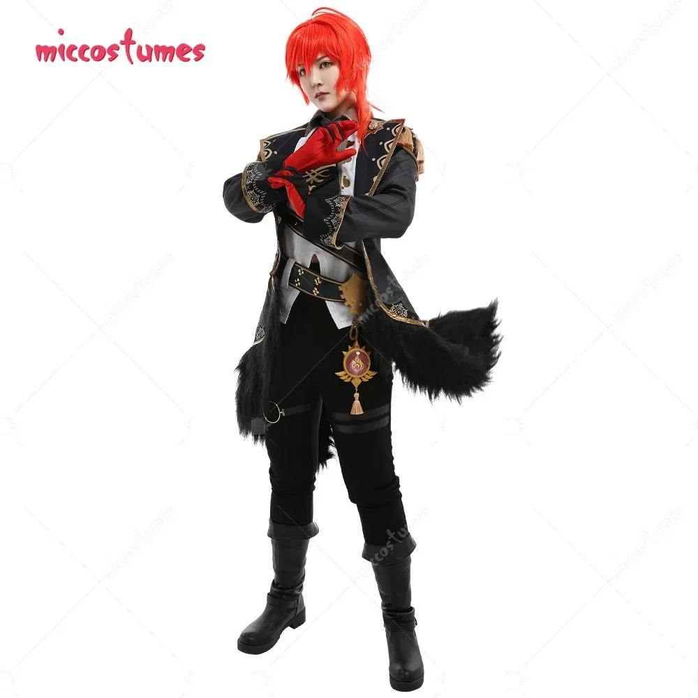 Women's Printed Pattern Tassel Decorted Uniform Set Cosplay Costume Outfit with  Accessories