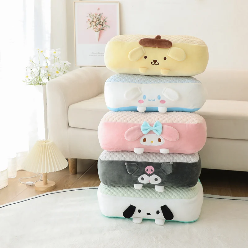 Sanrio Series Cushion Pochacco My Melody Cinnamoroll Kuromi Plush Filled Seat Cushion