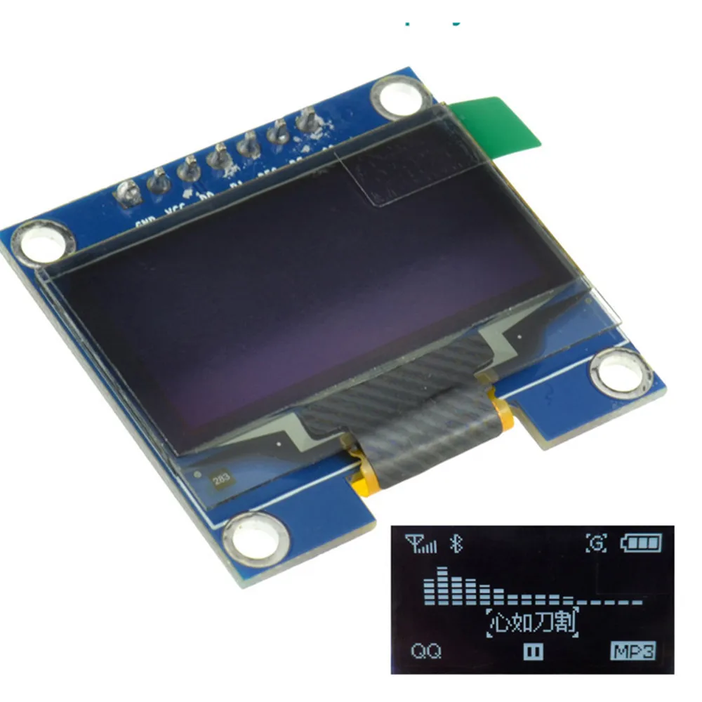Módulo OLED de 1,3 pulgadas 128X64 OLED LCD LED Módulo de pantalla SH1106 Blanco/Azul Color Comunicar para Arduino DIY Kit