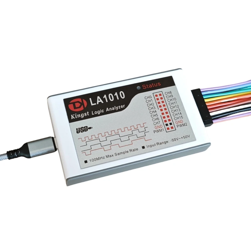 Nowy analizator logiczny USB Kingst LA1010 LA2016 16CH MCU ARM FPGA narzędzie debugowania oprogramowanie w języku angielskim