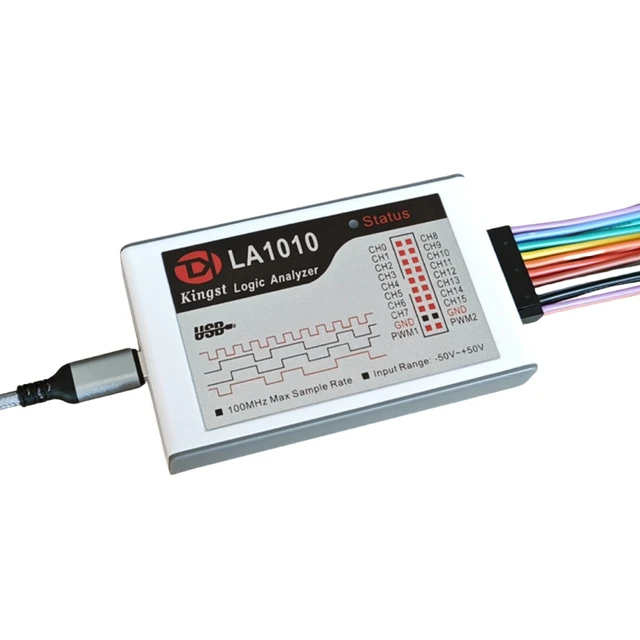 Nowy analizator logiczny USB Kingst LA1010 LA2016 16CH MCU ARM FPGA narzędzie debugowania oprogramowanie w języku angielskim