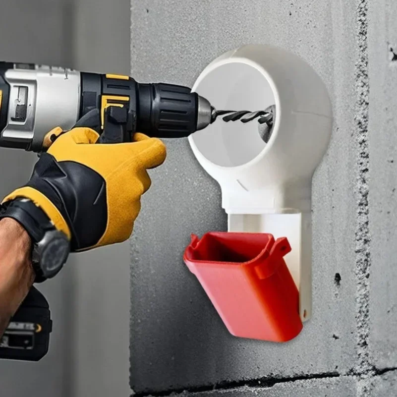 Drill Dust Collector With Rotating Joint, Drill Dust Cover For Electric Drill, Dust Catcher Tool For Wall Drilling And Home Use