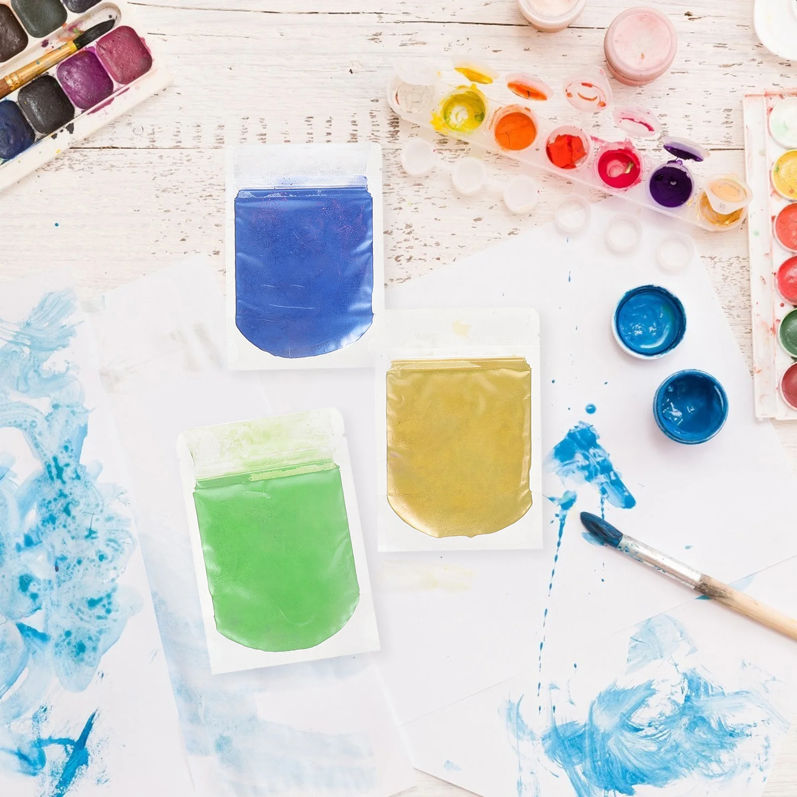 مسحوق الميكا DIY لتقوم بها بنفسك مسمار الفن بريق الصباغ تلوين الصابون الراتنج صياغة لوازم أحمر الخدود مادة ظلال العيون