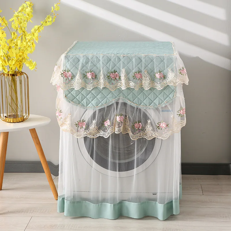 Household Appliances Washing Machine Dust Cover Roller Pulsator Washing Machine Cover Fabric Lace Sand Edge Cover Cover