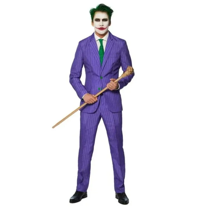 Purple Striped Joker Cosplay Suit Women's Ethnic Stage Costume Cross-Border Popular Origin Custom-Made Summer Fashionable