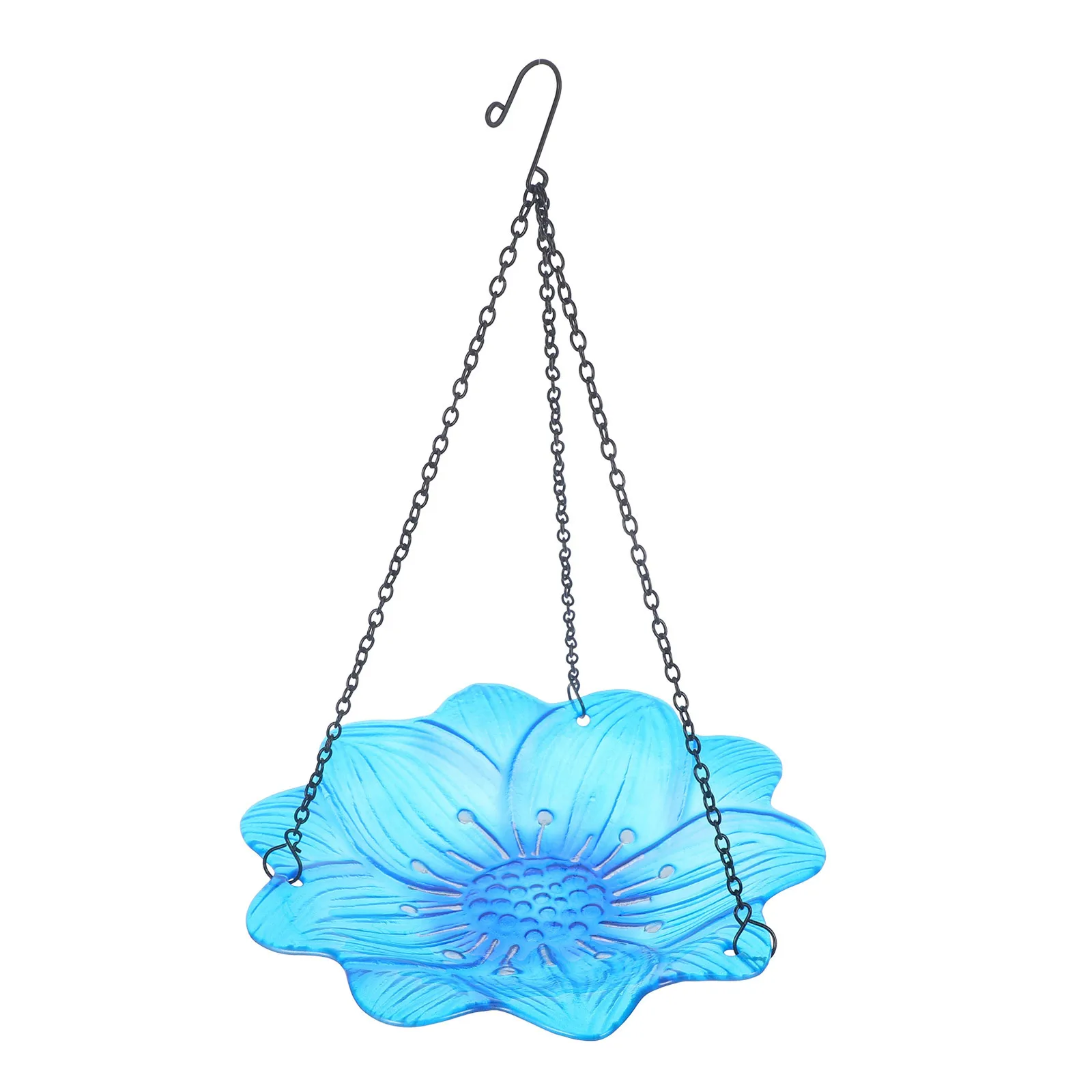 

Hanging Glass Bird Feeder Outdoor Decorative Bird Bath Garden Feeding Tray for Birds Hummingbird Feeder Mask Birds Feeding Trays