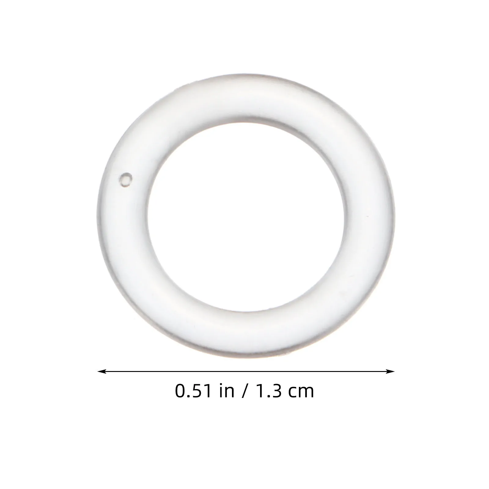 

100 Pcs Roman Circle Curtain Accessories Strong Plastic Hanging Rings for Window Door Curtains Smooth Slide Low Noise Decorative
