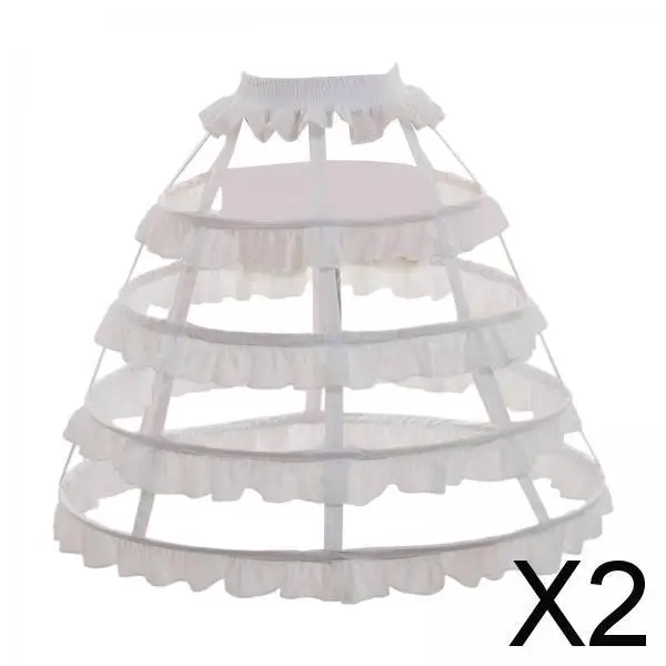 

Корсетная юбка-баско из шифона в викторианском стиле, панталони, кринолин, нижняя юбка для платья Лолита или выпускного вечера