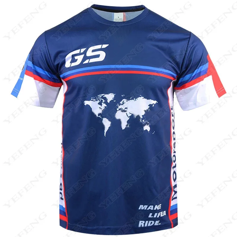 Zomernieuw raceshirt met korte mouwen uit 2025 en 3D digitale print voor heren.