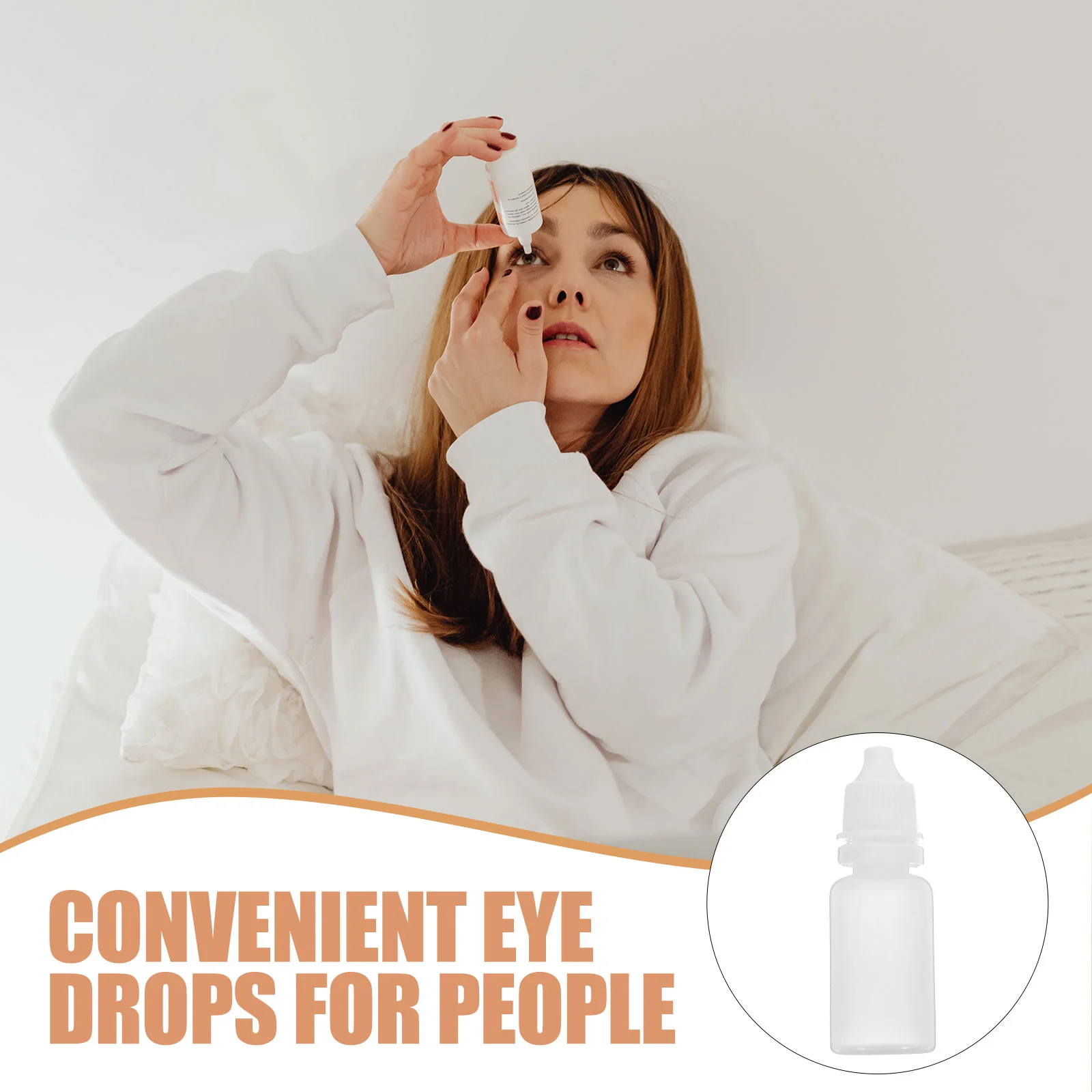 5Pcs Squeezable Dropper Bottles 10ml Empty Eye Dropper Sample Essential Oil Container Makeup Vial