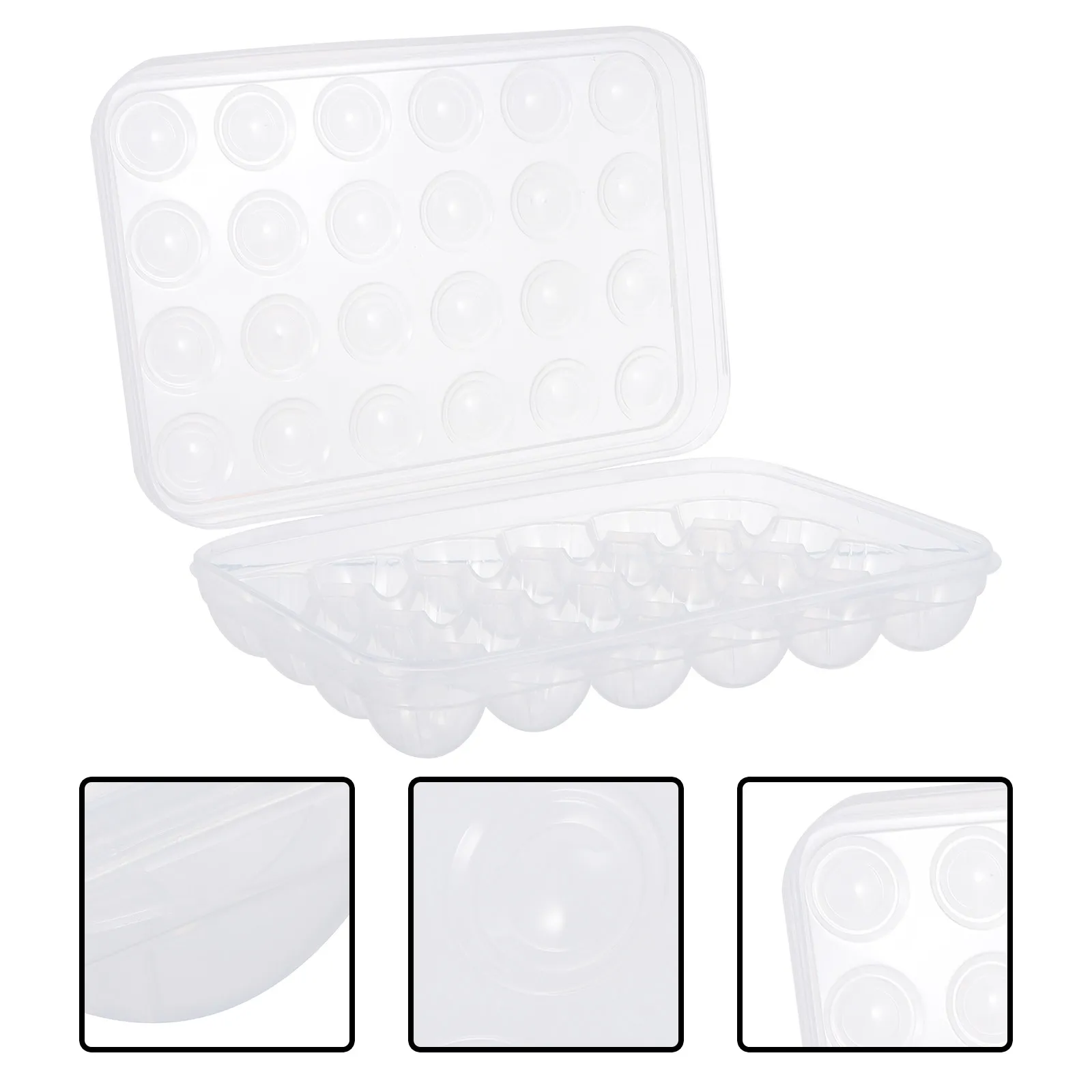 

Лоток для яиц с легко открывающейся крышкой, высокопрочный пластиковый контейнер для дома и путешествий, органайзер для яиц, коробка для сушки и хранения