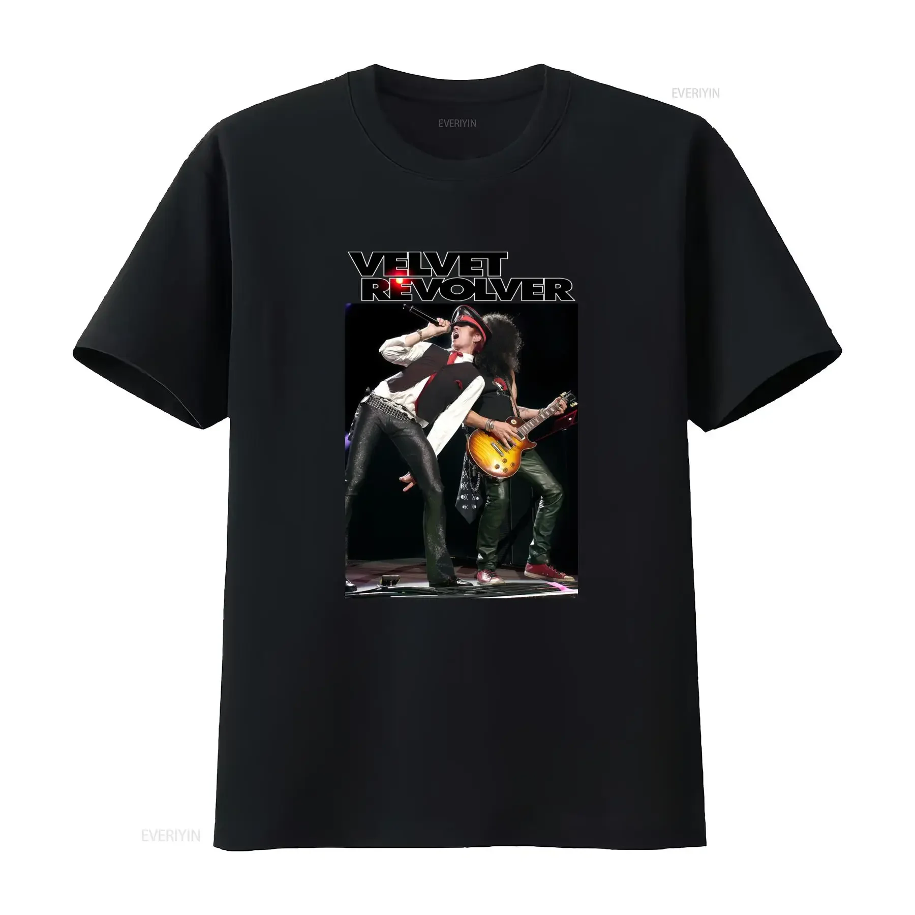 Vintage Rock Velvet Revolver Band Live Concert Print Casual T Shirt vintage Washed designer clothes fashion Stretched