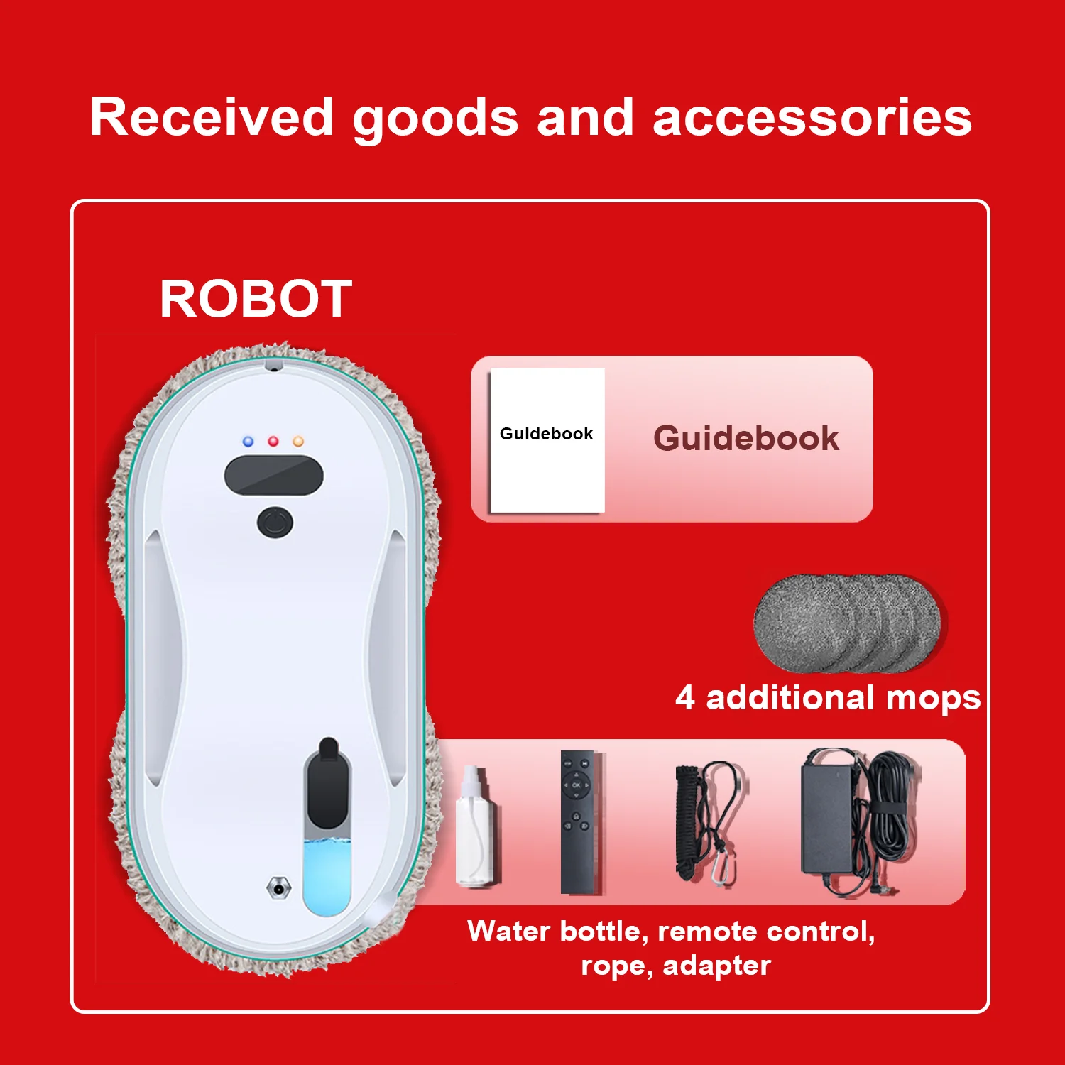 Robot Window Cleaner for Home Automatic Glass Cleaning Machine Eco-Friendly Durable