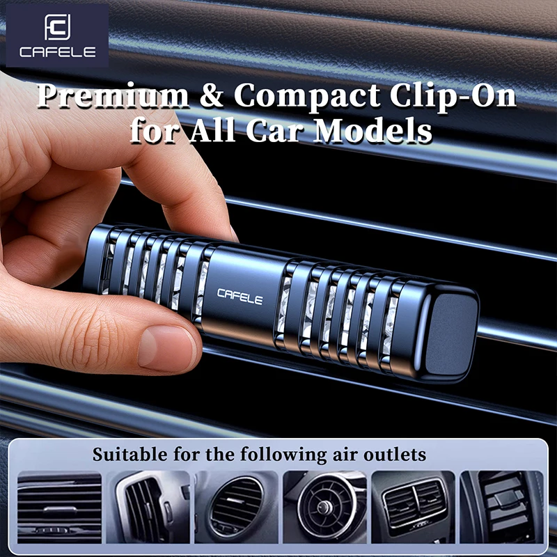 معطرات الهواء للسيارة تنفيس الهواء مشبك عطر السيارة ناشر رائحة الطبيعة مع خرز عطر متعدد موزع رائحة السيارة