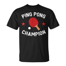 Black Pingpong Graphic T Shirt Men 3d Printed Table Tennis T-Shirt Quick Dry Training Short Sleeves Tops Sports Oversized Tees