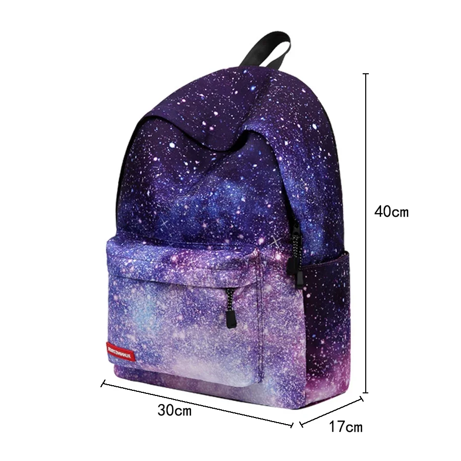 Mochila Multicolor para adolescentes, mochilas escolares con estilo, Galaxia, universo estrellado, espacio, Harajuku, ordenador portátil, nuevo