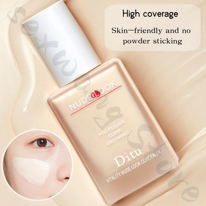 30g liquid foundation, natural concealer, brightening skin tone, light texture, long-lasting and not easy to remove makeup