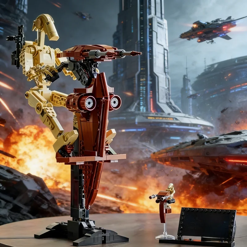 yellow-robot-miniature-model-desktop-home-ornament-tabletop-decoration-perfect-holiday-festival-gift-for-sci-fi-model-collectors