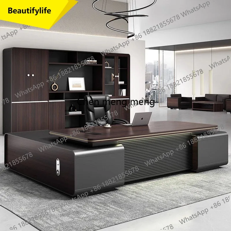 X188 Simple and modern class desk general manager desk environmental protection supervisor desk combination