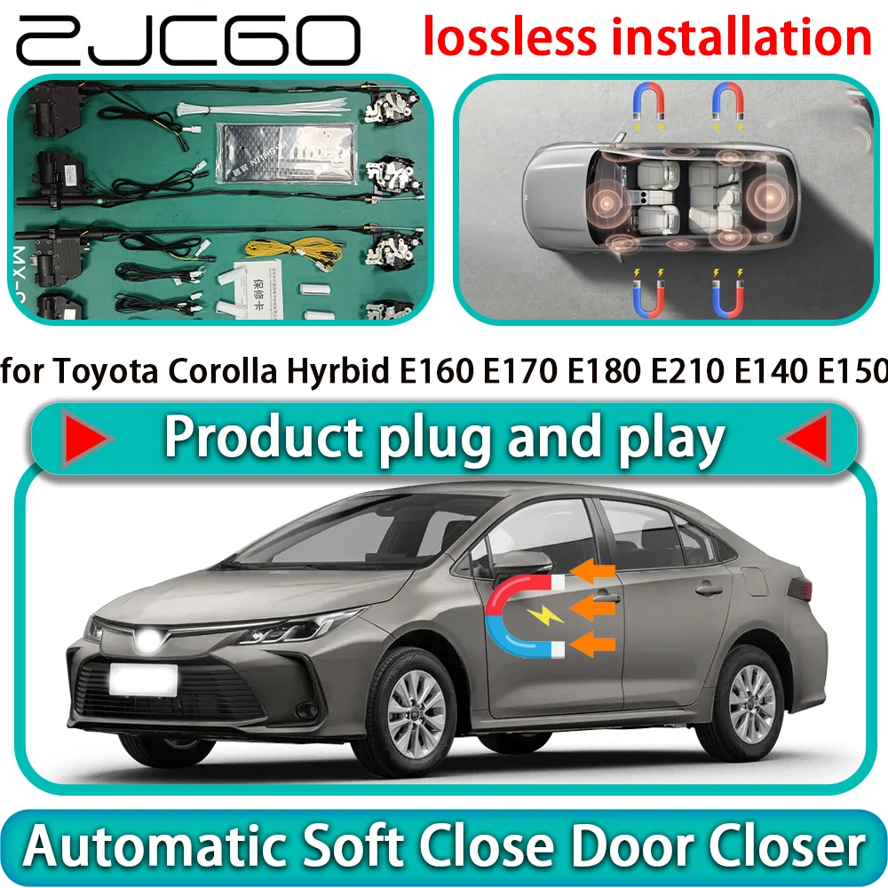 

for Toyota Corolla Hyrbid E160 E170 E180 E210 E140 E150 Auto Pull Soft Close Door Kit Power Latch Door Catch Soft Closing Assist