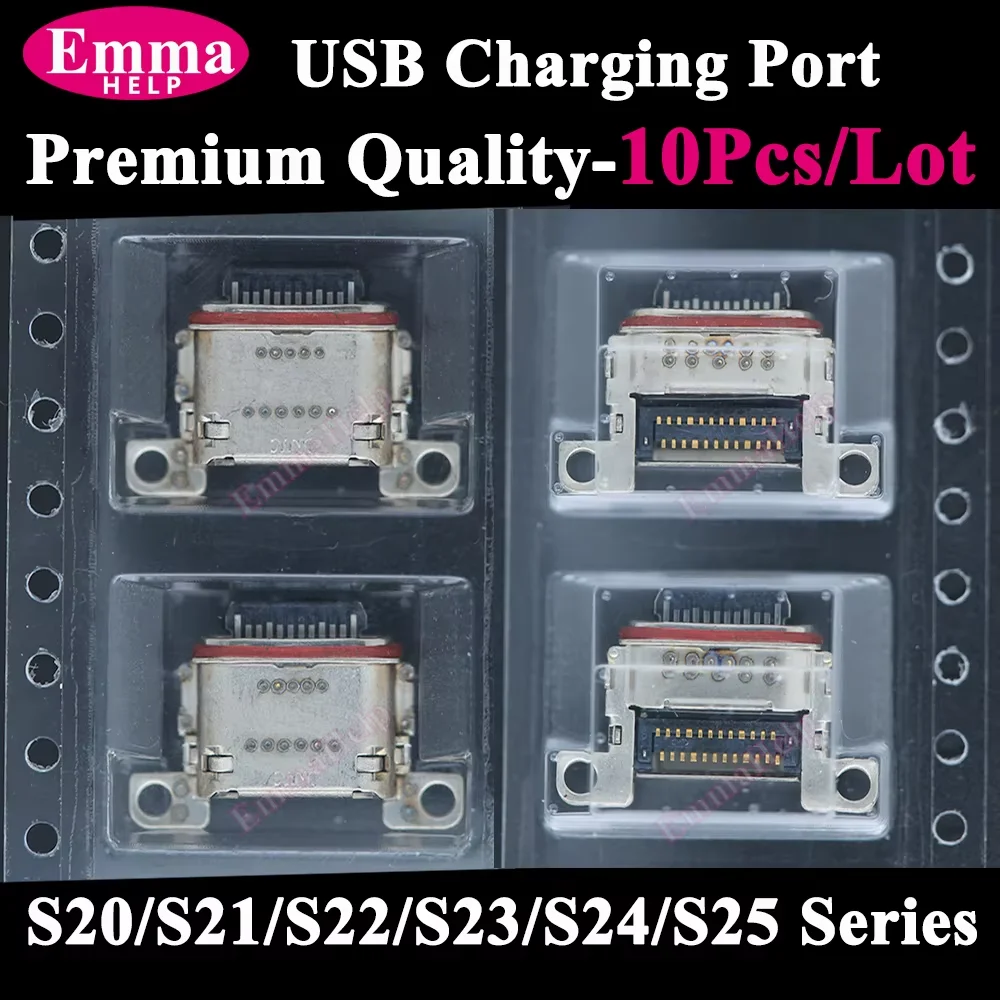 10x Złącze USB do ładowania dla Samsung Galaxy S25 Ultra S26 S24 S23 S22 S21 FE A56 Złącze ładowarki USB do naprawy — zdjęcie produktu 7