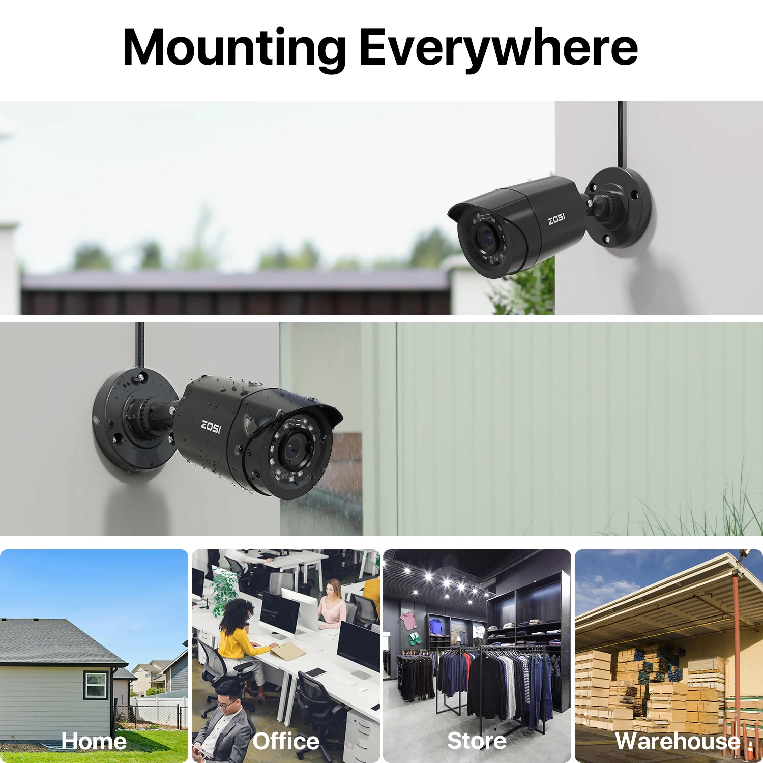 ZOSI 4 Pack 1080P HD TVI Secur - огляд і ціна Photography Uk