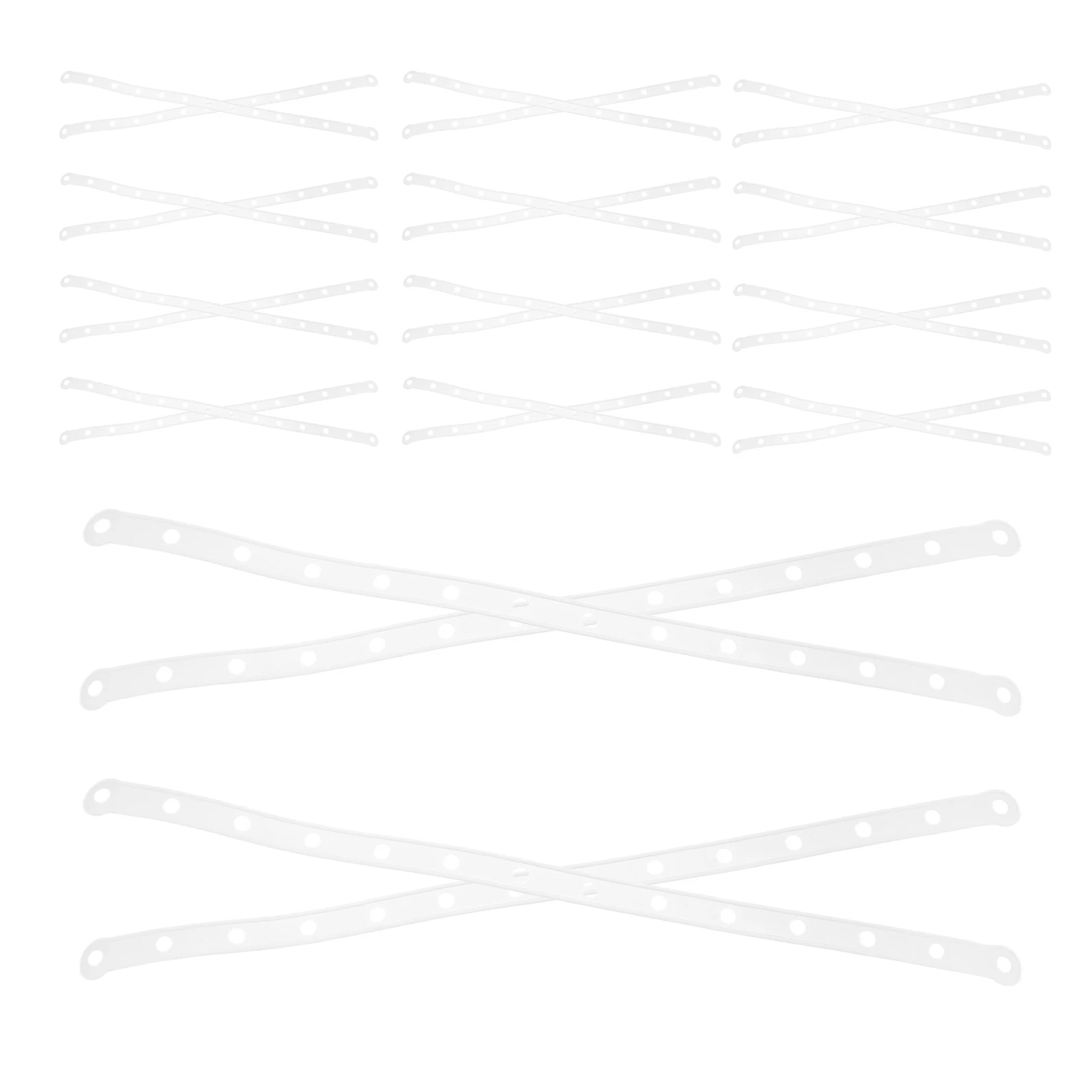 

30Pcs Hanger Link Connectors White Plastic Closet Storage Clips Efficient Clothing Organization Retail Display