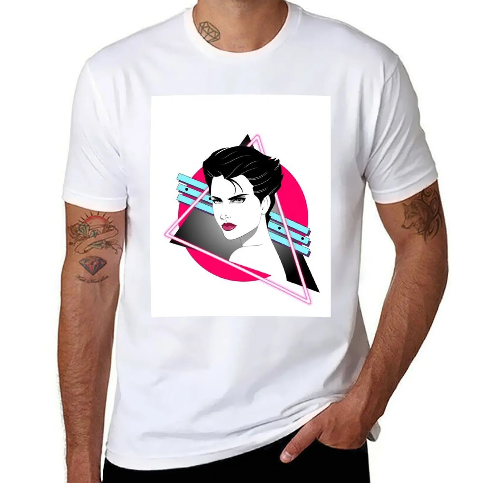 

Vaporwave Nagel-style Portrait T-Shirt Holiday Party T-Shirt for Men