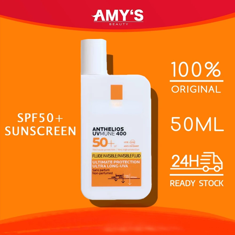 Krem blokujący słońce SPF50+ Ultra Protection Invisible Fluid Cream Invisible Liquid Sunscreen na lato