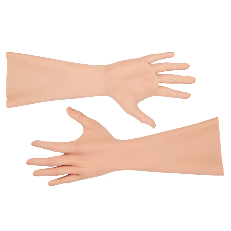 ONEFENG Realistic Silicone Female Gloves Hand Gloves Veins Skin Female Gloves For Crossdresser Cosplay