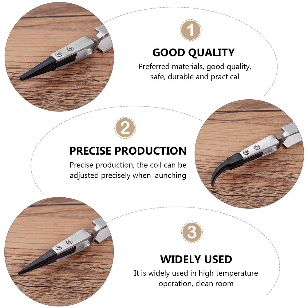 

5Pcs Ceramic Tweezer Set Electronic Precision Heat Resistant Insulation Anti-Rust Anti-Magnetic for Exact Coil Pinching