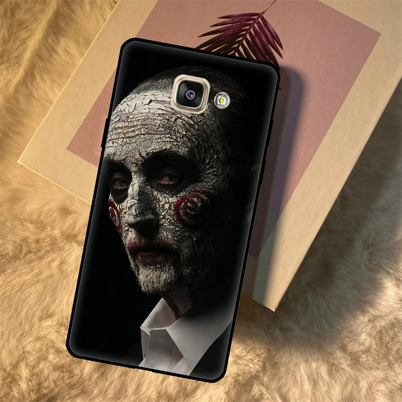 Funda de terror Saw Jigsaw Killer para Samsung Galaxy A3 A5 2016 J3 J5 J7 2017 J2 J6 J4 Plus J8 A6 A7 A8 A9 2018