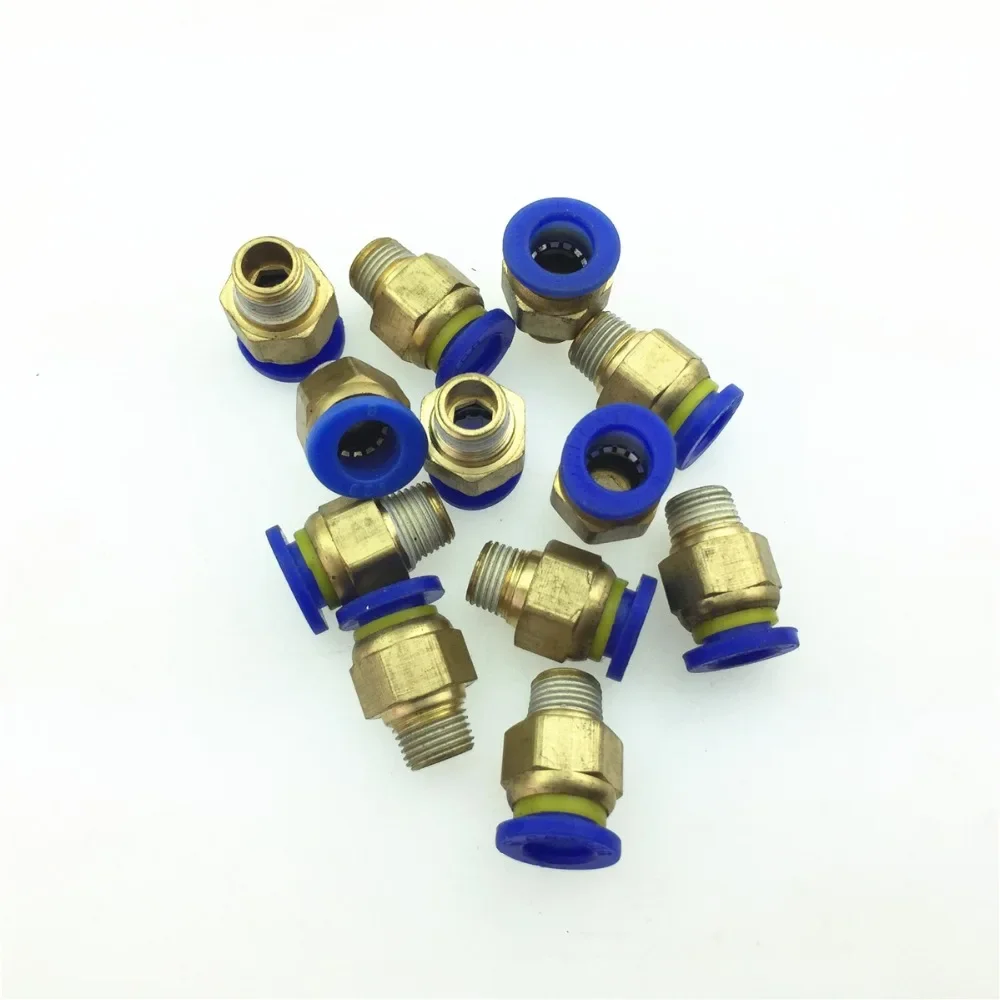 STARPAD For automotive repair tools  external thread straight through PC8 copper quick connector pneumatic air pipe connector