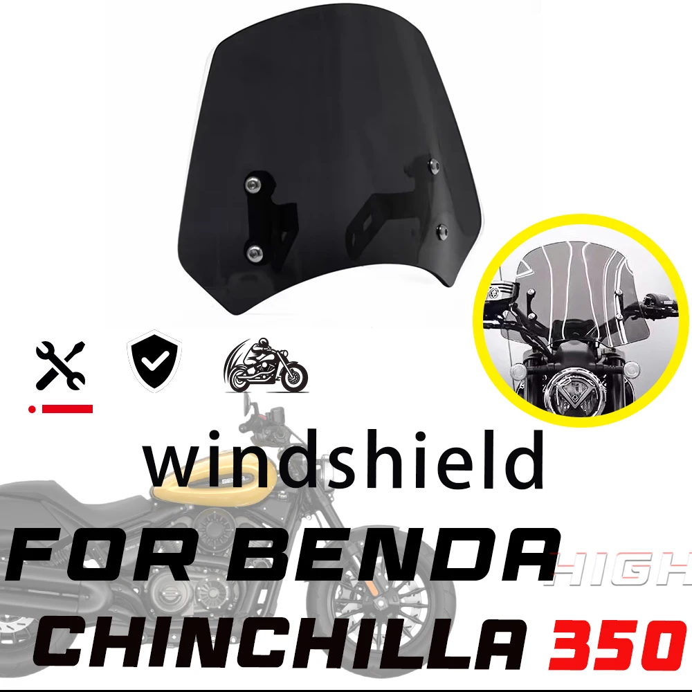 FOR BENDA CHINCHILLA 350 Front Windshield Wind Guide Cover Decorative Fairing Accessories
