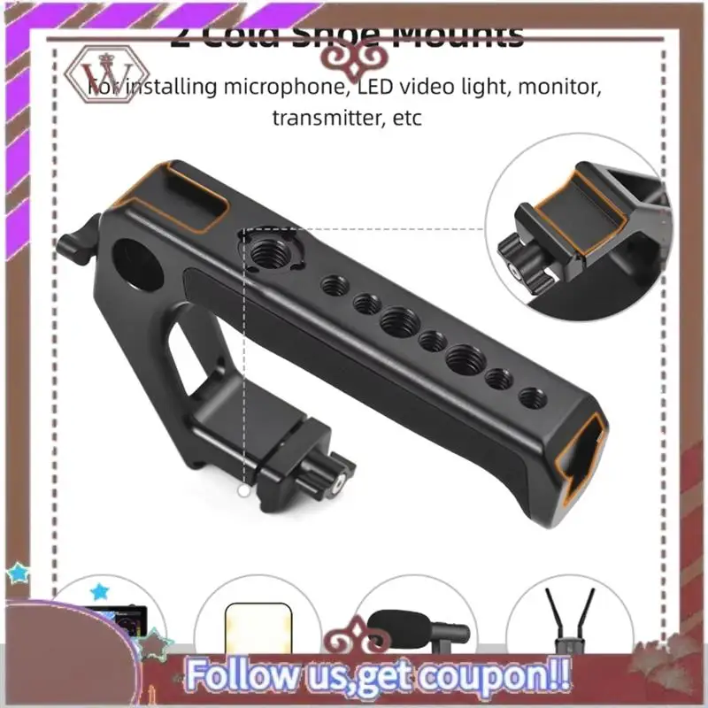 ABBG-верхняя ручка для камеры Cage Rig G Rip с зажимной рейкой Холодная обувь Резьба 1/4 дюйма 3/8 дюйма