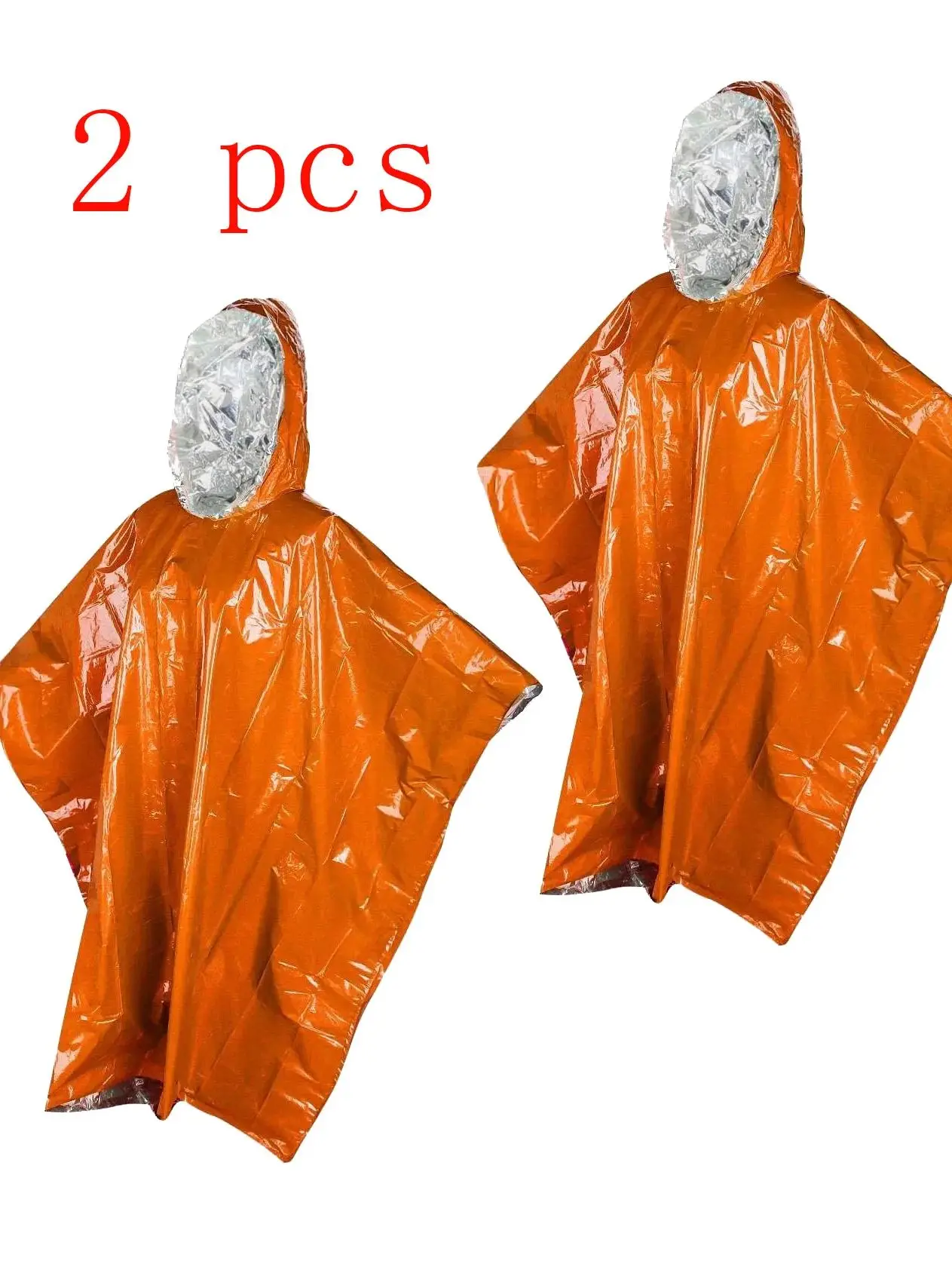 

Дождевик для выживания в чрезвычайных ситуациях, тепловое космическое одеяло для выживания, термодождевик, светоотражающий, водонепроницаемый для кемпинга, пешего туризма