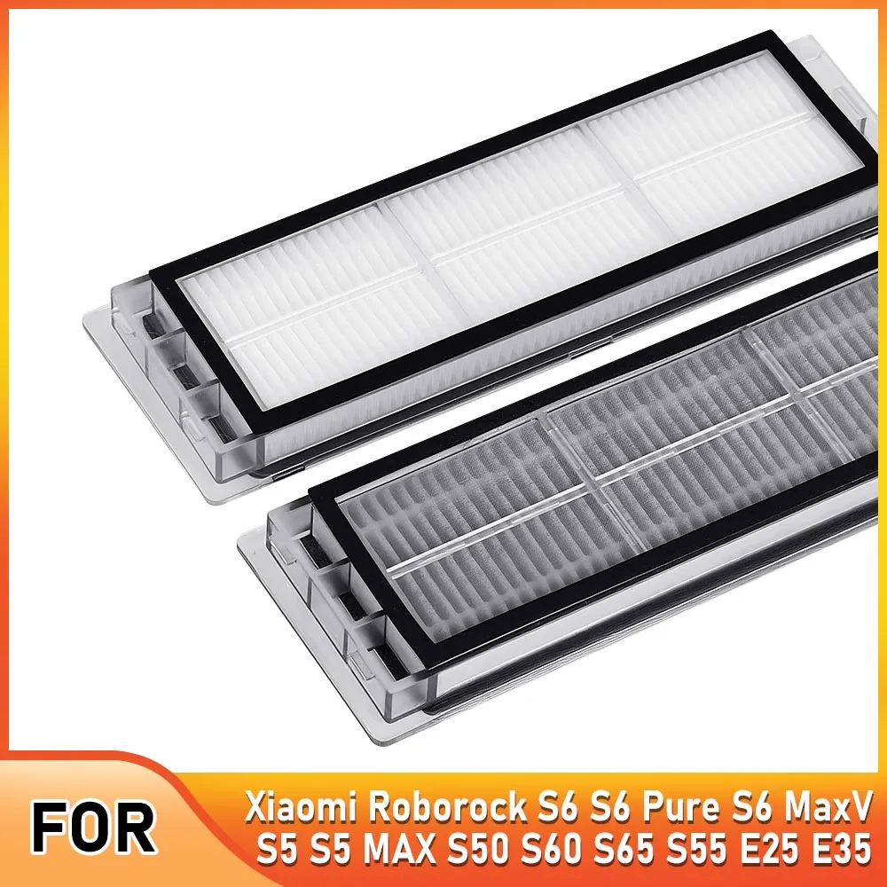 

HEPA Filter Part for Xiaomi Roborock S6 S6 Pure S6 MaxV S5 S5 MAX S50 S60 S65 S55 E25 E35 Vacuum Cleaner Filter Replacement