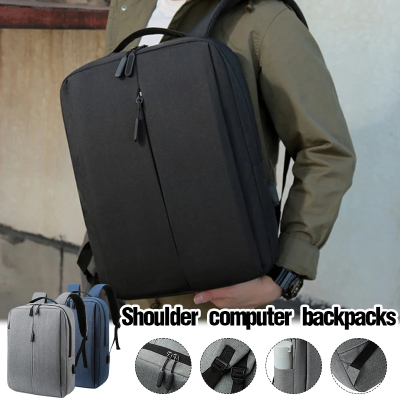 Backpack Laptop Backpack Leisure and Minimalist Backpack with Usb Port Business Simple Casual Outdoors Daily Carrying