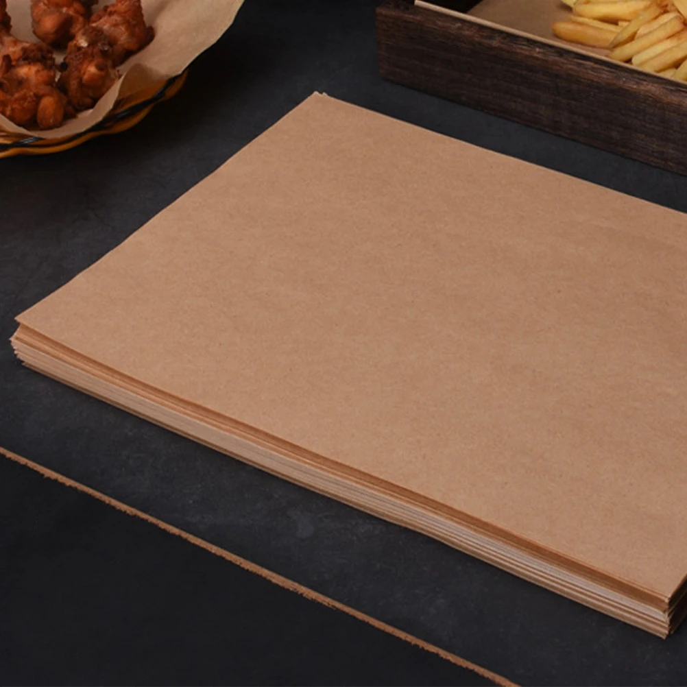 

100pcs Parchment Paper Baking Sheets Non-Stick Oven Air Fryer Greaseproof Liners For Cookies Bread Cakes Baking Pan Lining