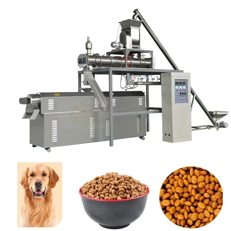 Farm Use Small Dog Food Production Machine Custom Pet Food Extruder Automatic Pellet Maker Processing Equipment