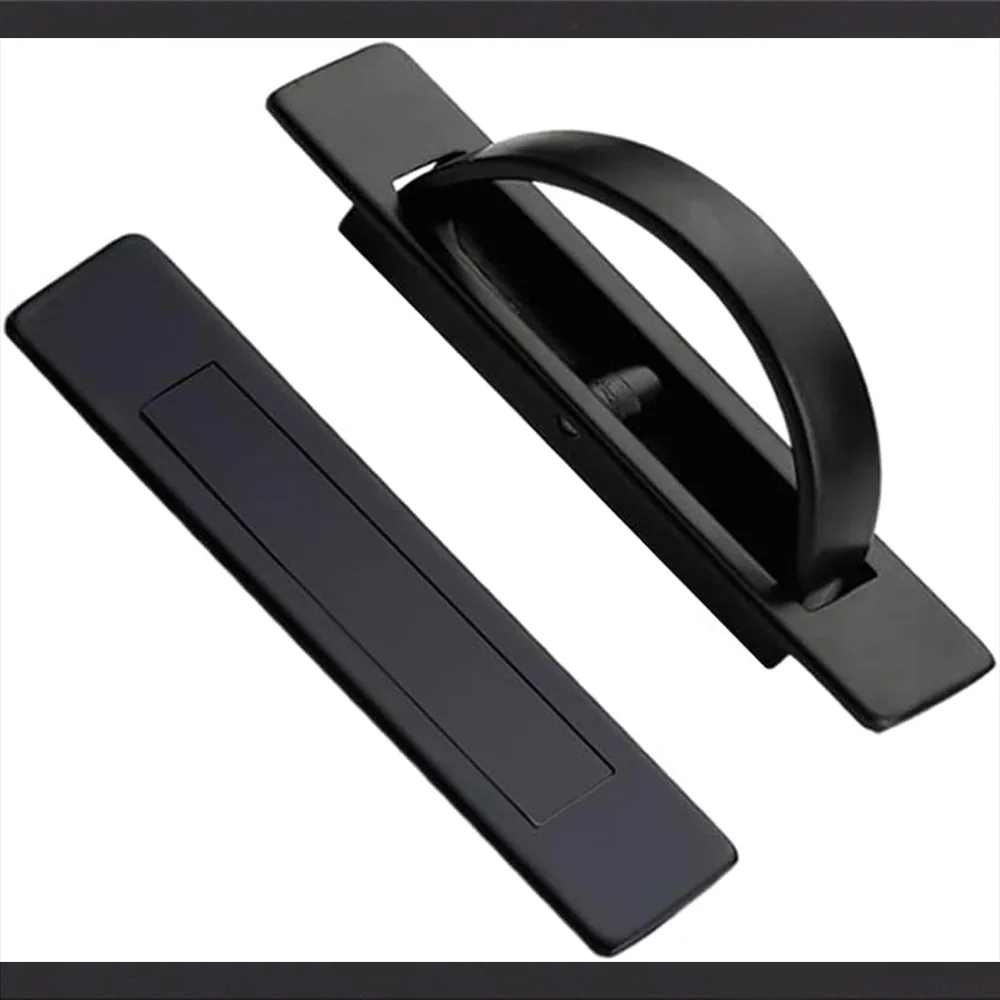 Invisible Cabinet Drawer Handle, 180 Degree Rotating Zinc Alloy Hidden Pull, Concealed Handle for Wardrobe Closet