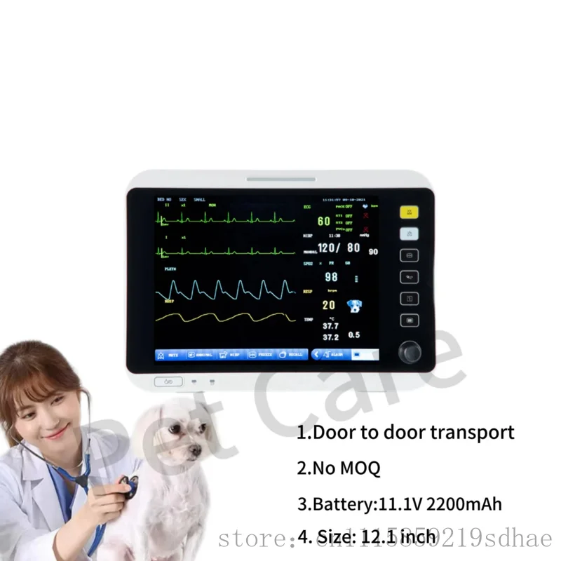Dog Cat Multi‑parameter Veterinary Monitoring Device Blood Pressure Checking Equipment