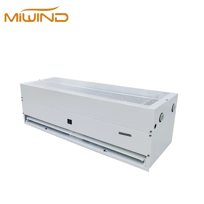 Water Source Evaporator Fan Coil Hot Water Heated Air Curtain Machine For Door