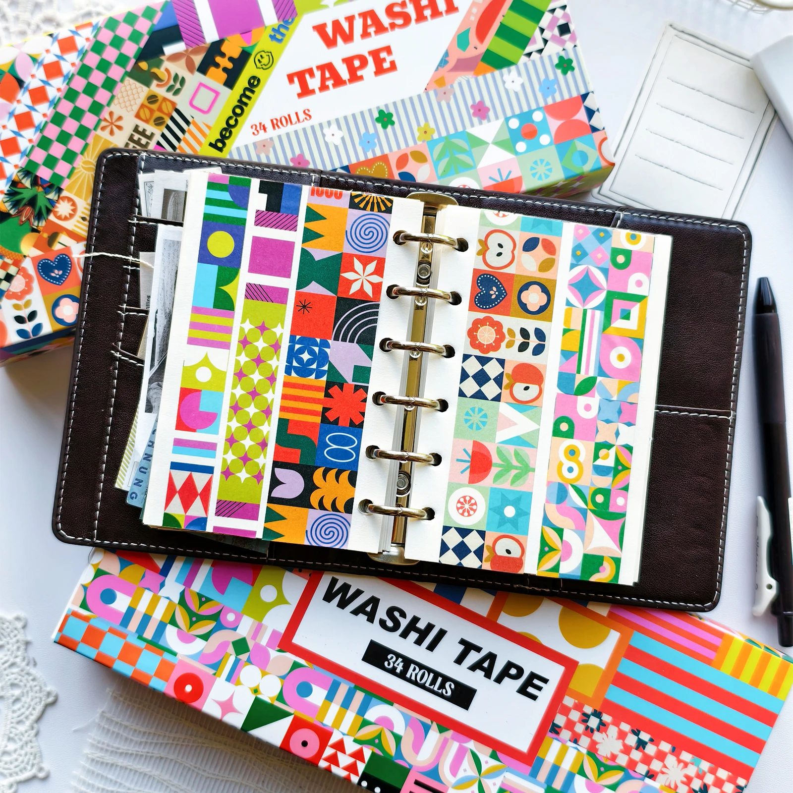 Random Cover 34 Rolls Aestheti - Washi Tape Set review and price